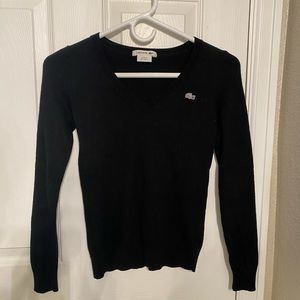 Lacoste sweater black size 32